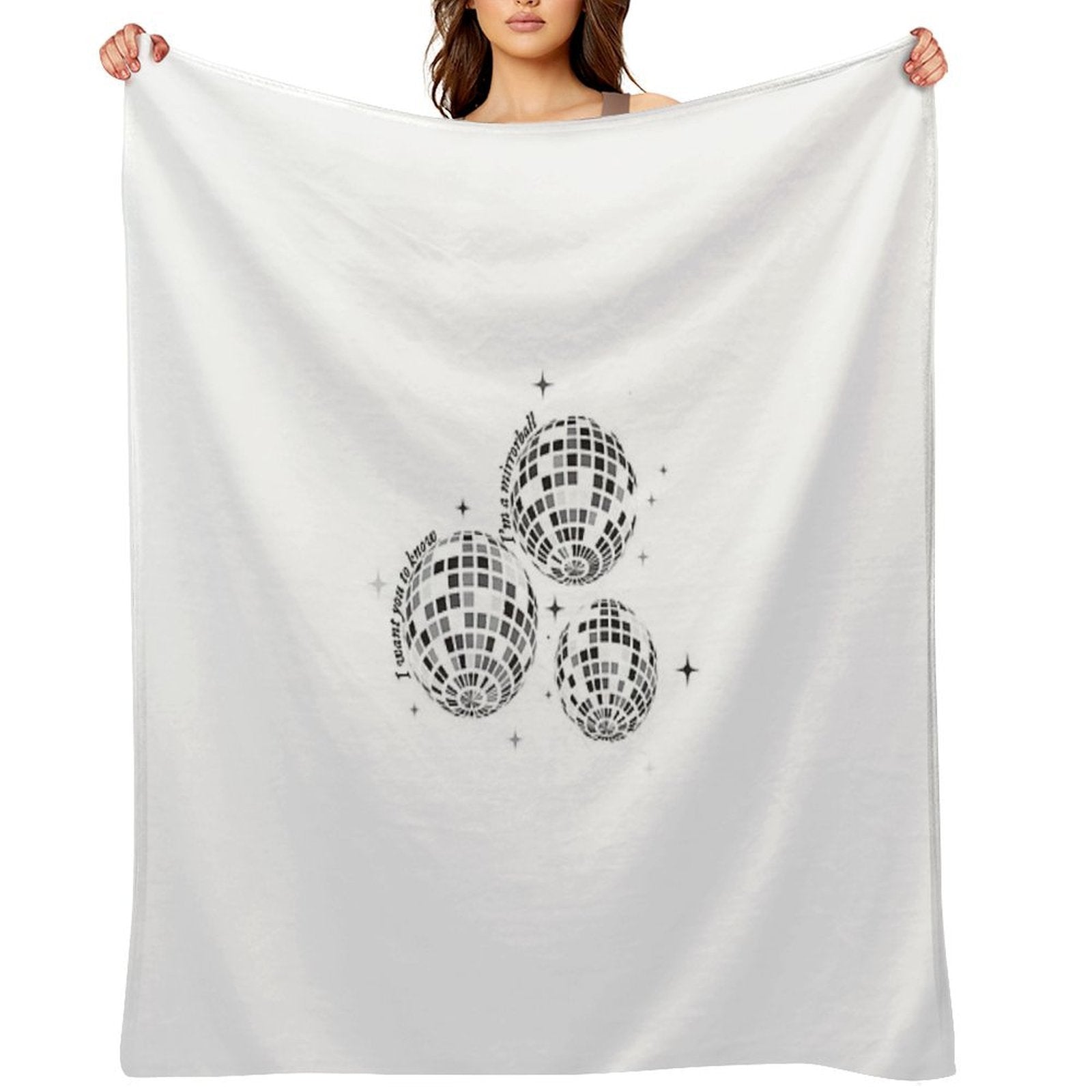 Mirrorball Velvety-soft Throw Blanket