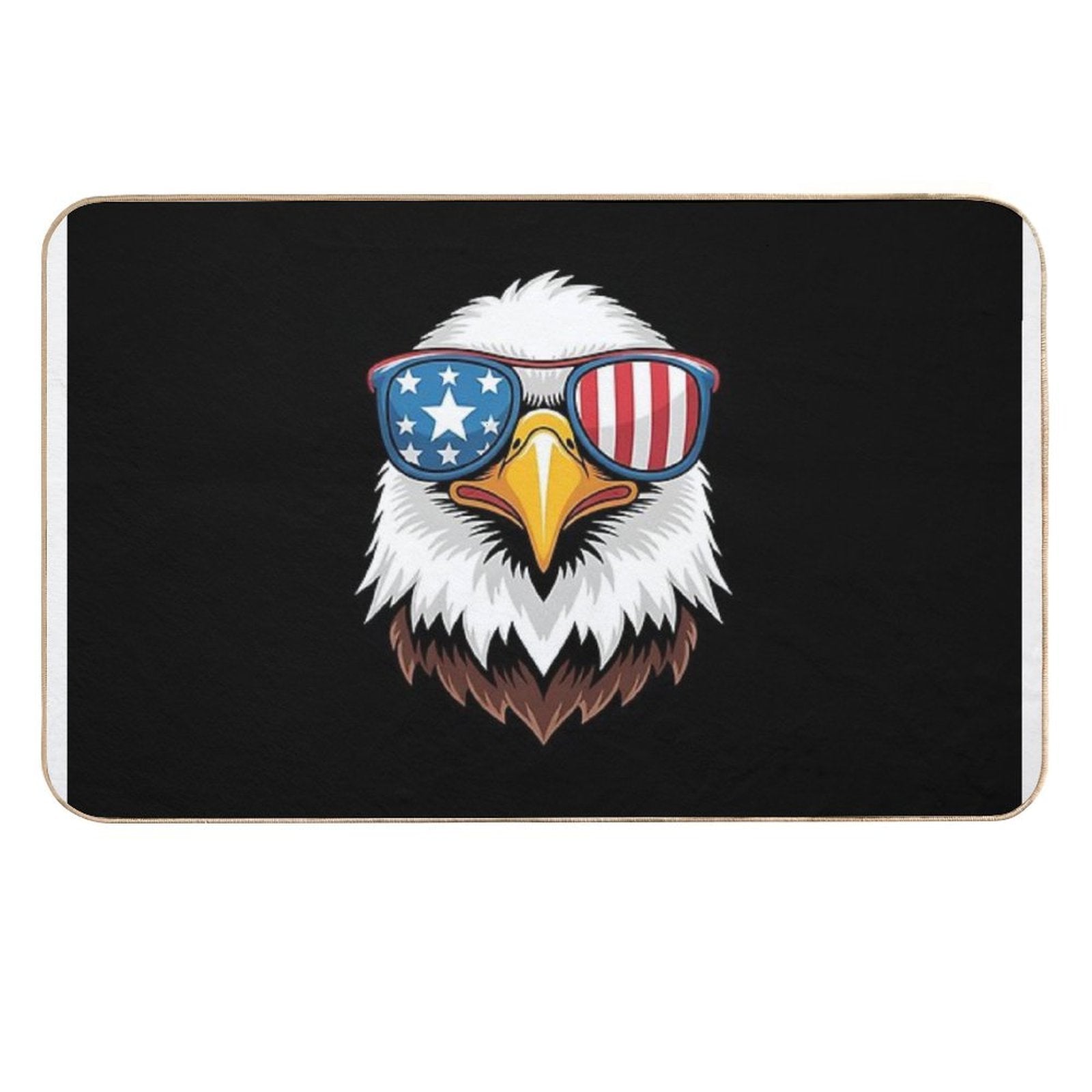 American Flag Patriotic Eagle 4th Of July  Rapid-Drying Bath Mat