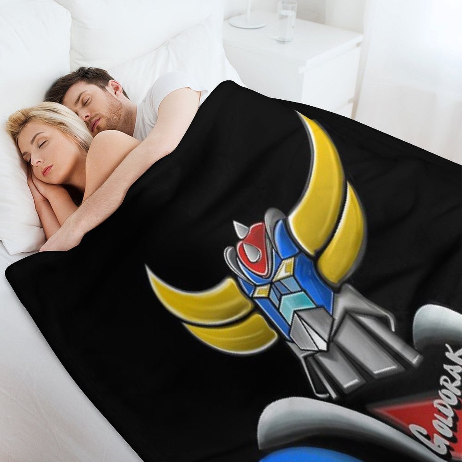 Goldorak, Grendizer, Vintage Goldorak Versatility Throw Blanket