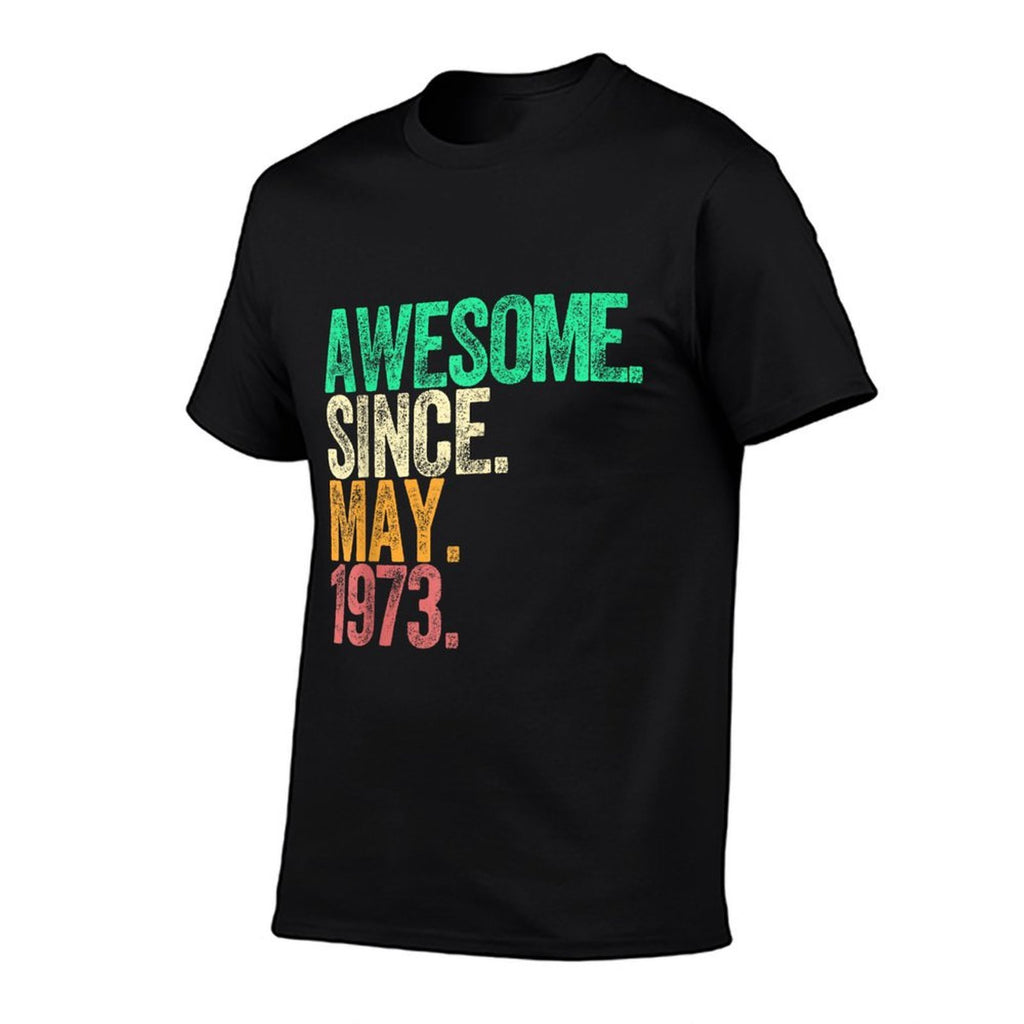 Awesome Since May 1973 50 Years Old 50th Birthday  Polyester Blend T-Shirt