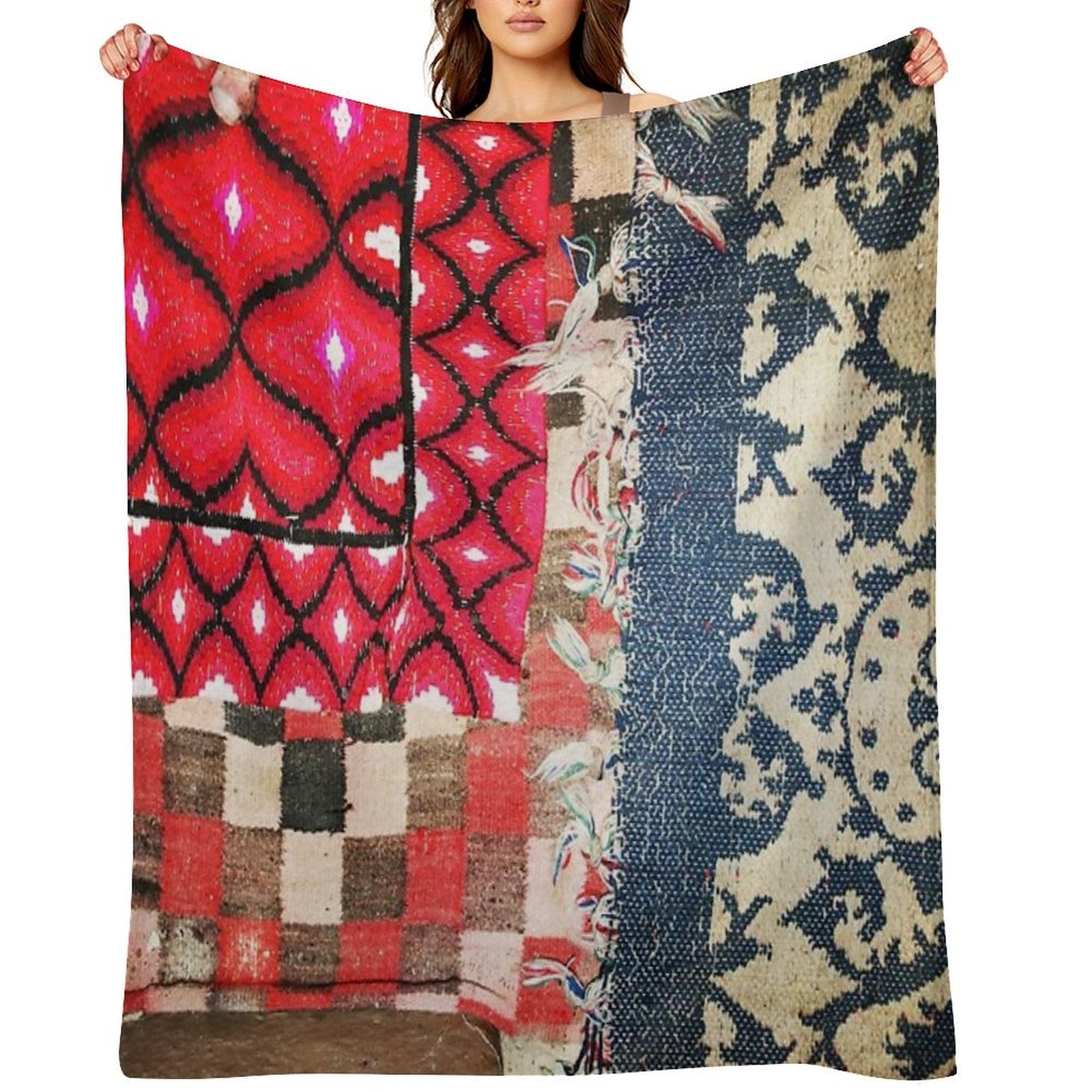 Traditional Pattern Easy Care Throw Blanket