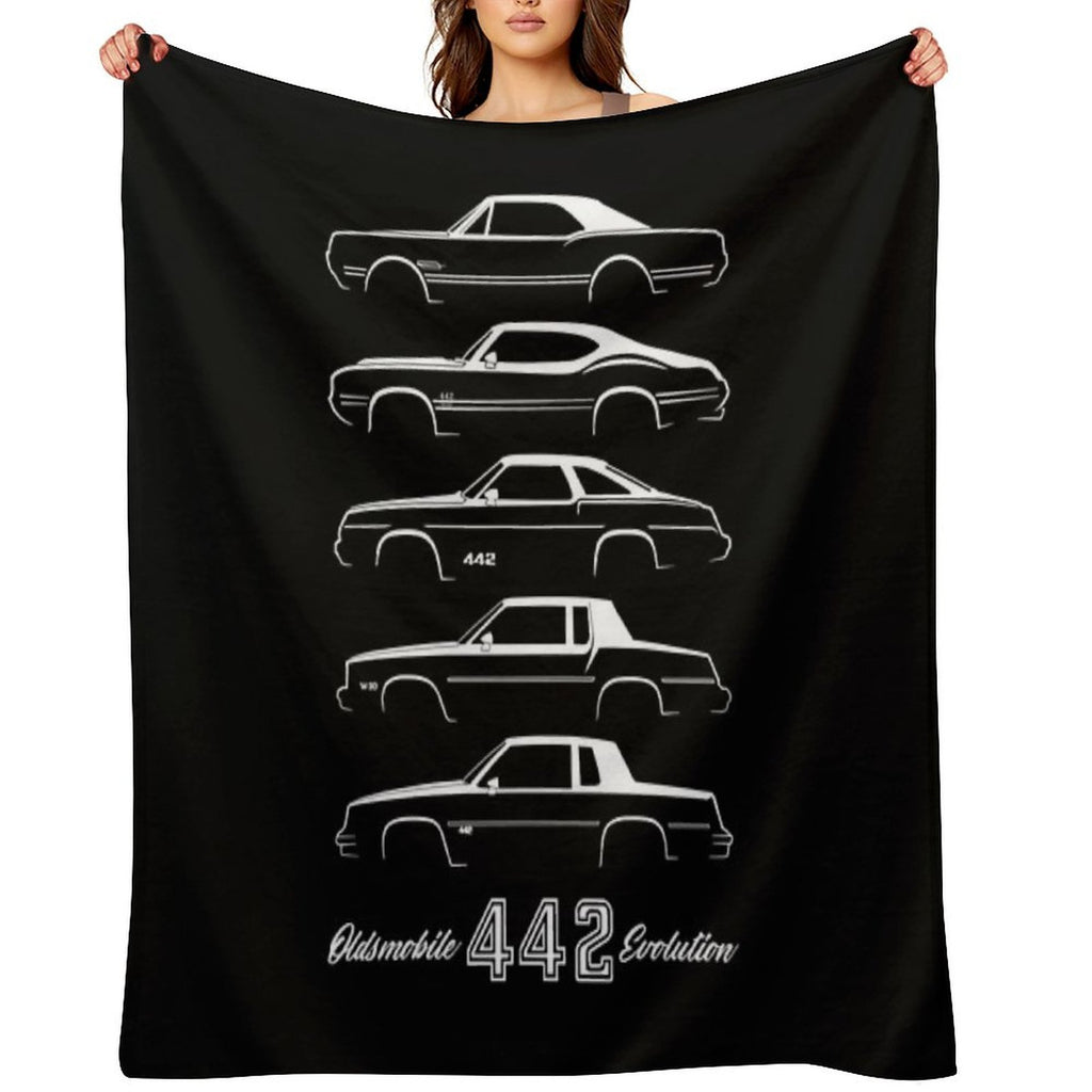 Oldsmobile 442 Evolution Gift-ready Throw Blanket
