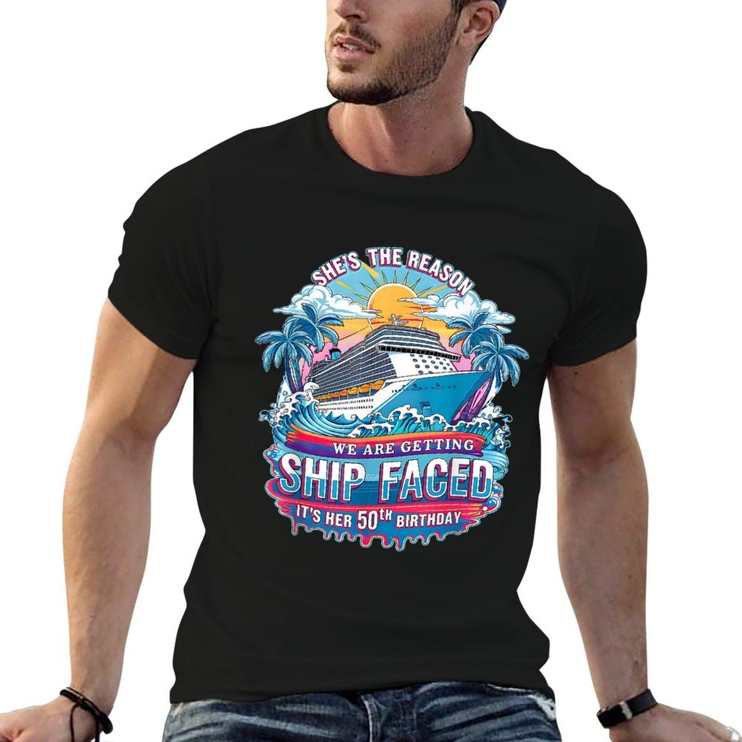 The Reason We Are Getting Ship Faced It's My 50th Birthday  Relaxed-fit T-Shirt