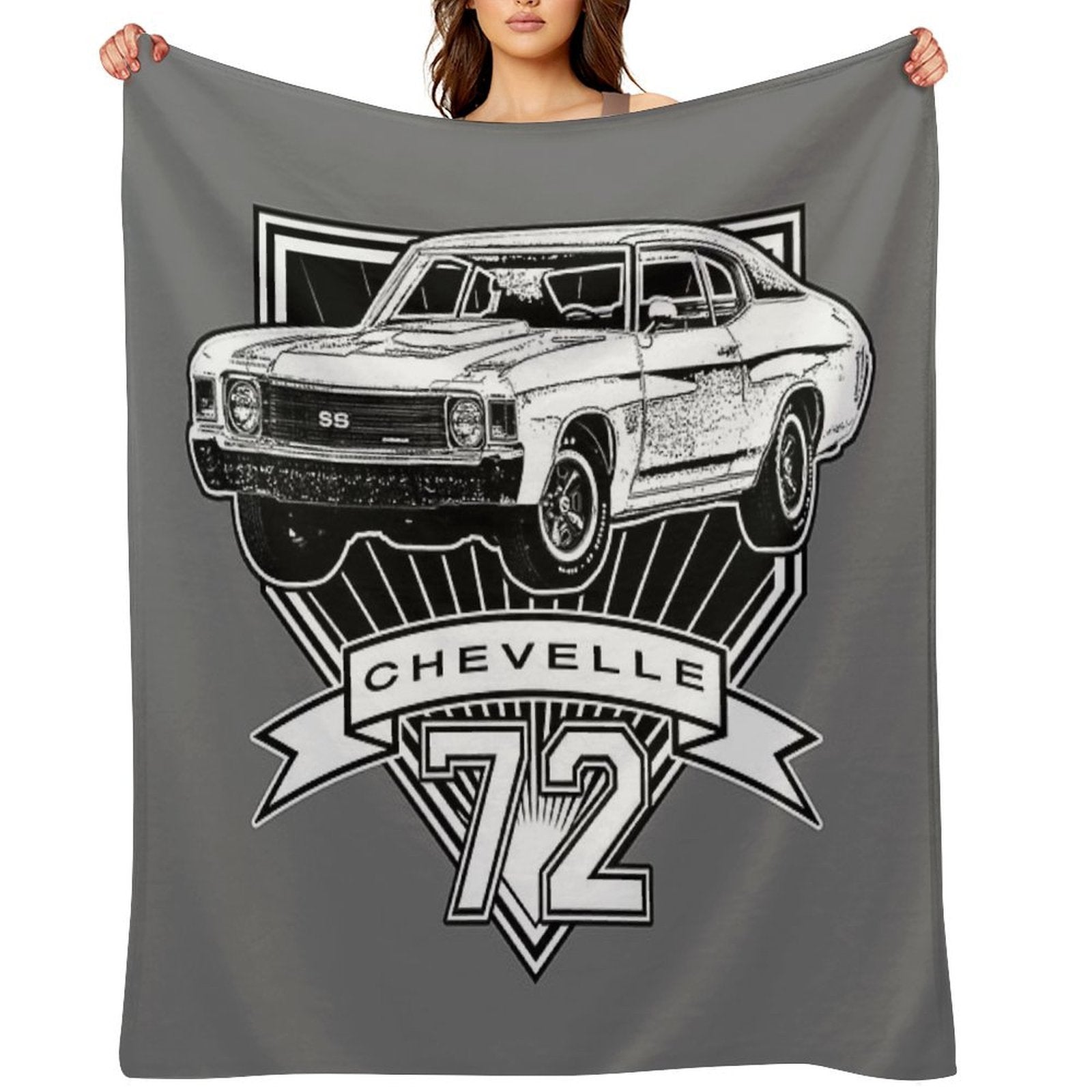 1972 Chevelle Shrink-resistant Throw Blanket