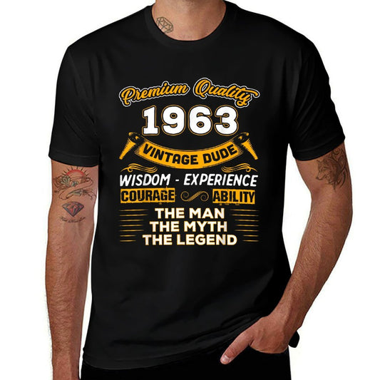 The Man Myth Legend 1963 60th Birthday Gift For 60 Years Old  Slim-fit Cut T-Shirt