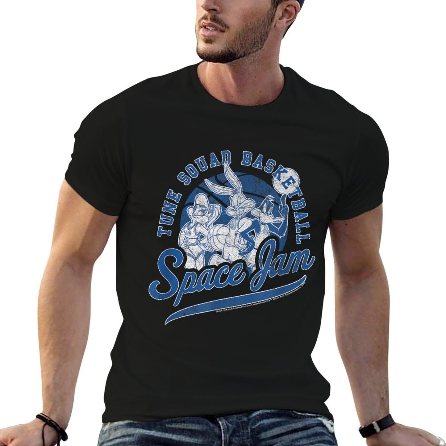 Space Jam Classic Tune Squad Basketball Collegiate  Versatile T-Shirt