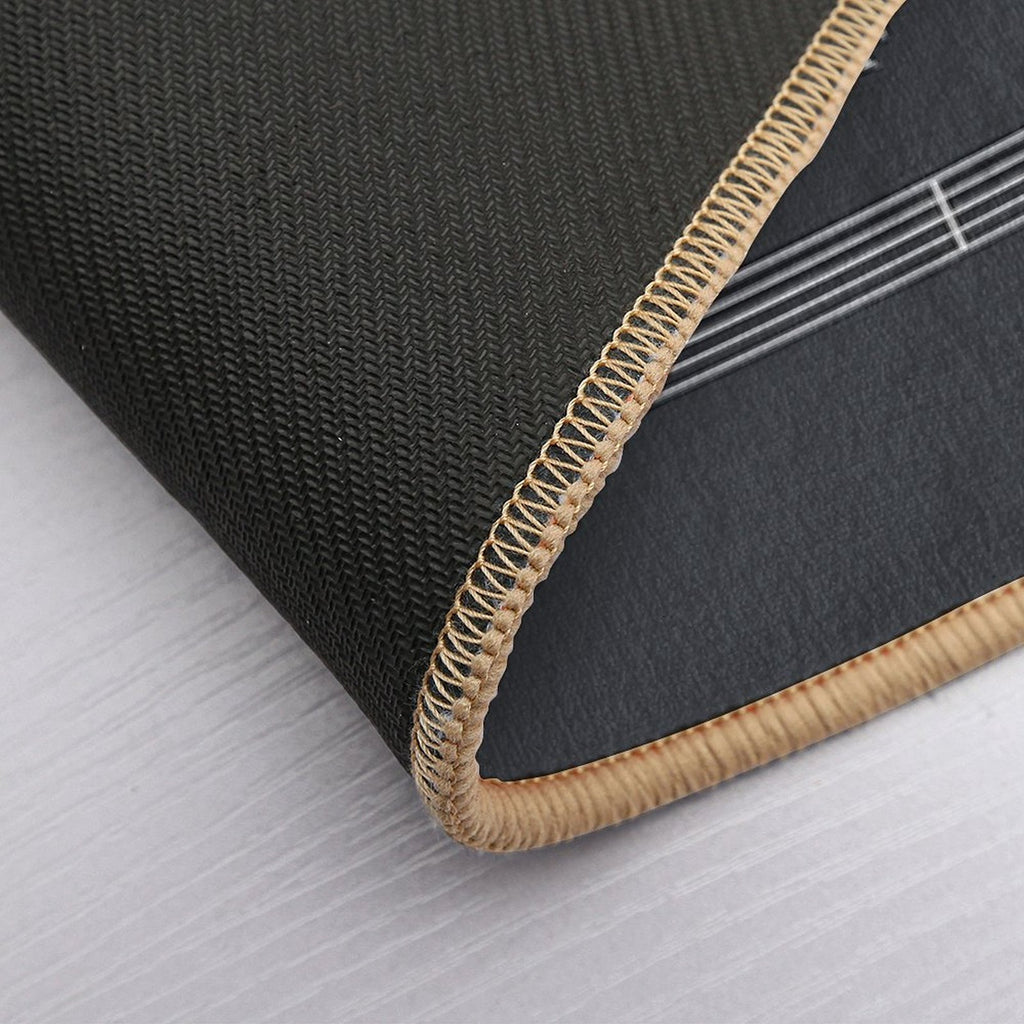 The Sound of Nature In Motion - White  Stain-Proof Bath Mat