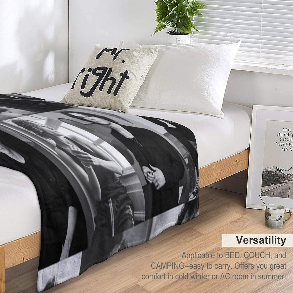 Black And White Mason Thames Collage Versatility Throw Blanket