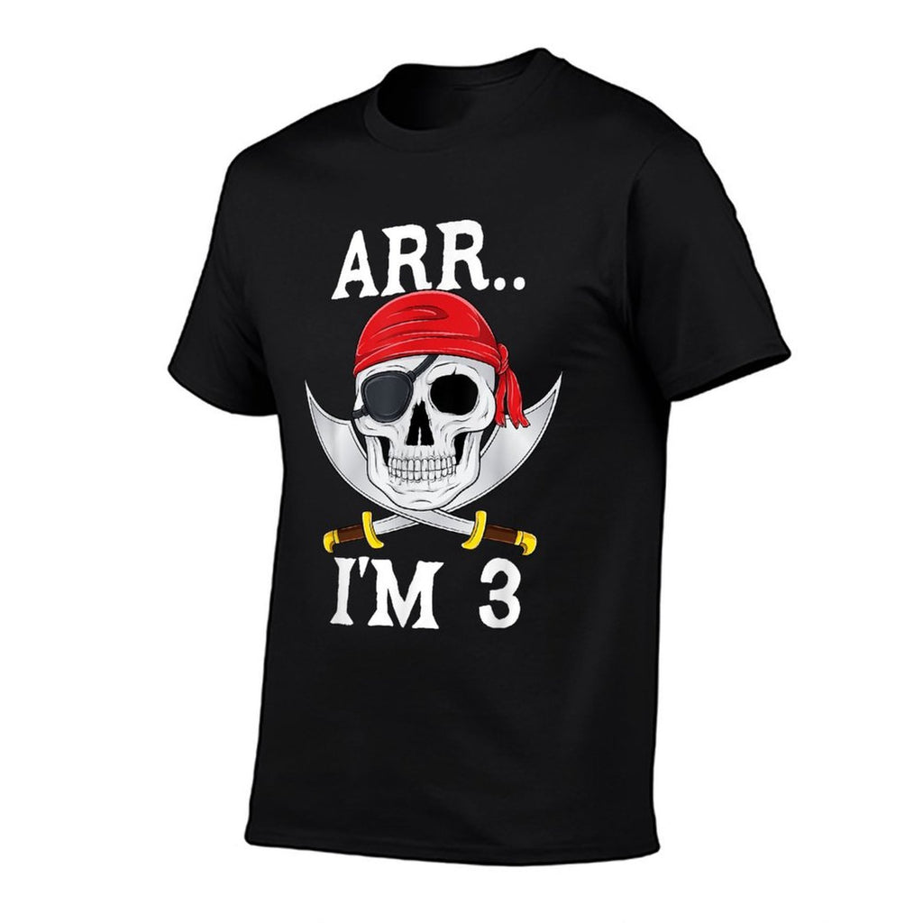 Arr Im 3 Awesome Pirate 3rd Birthday Boys Kids 3 Year Old  Relaxed-fit T-Shirt