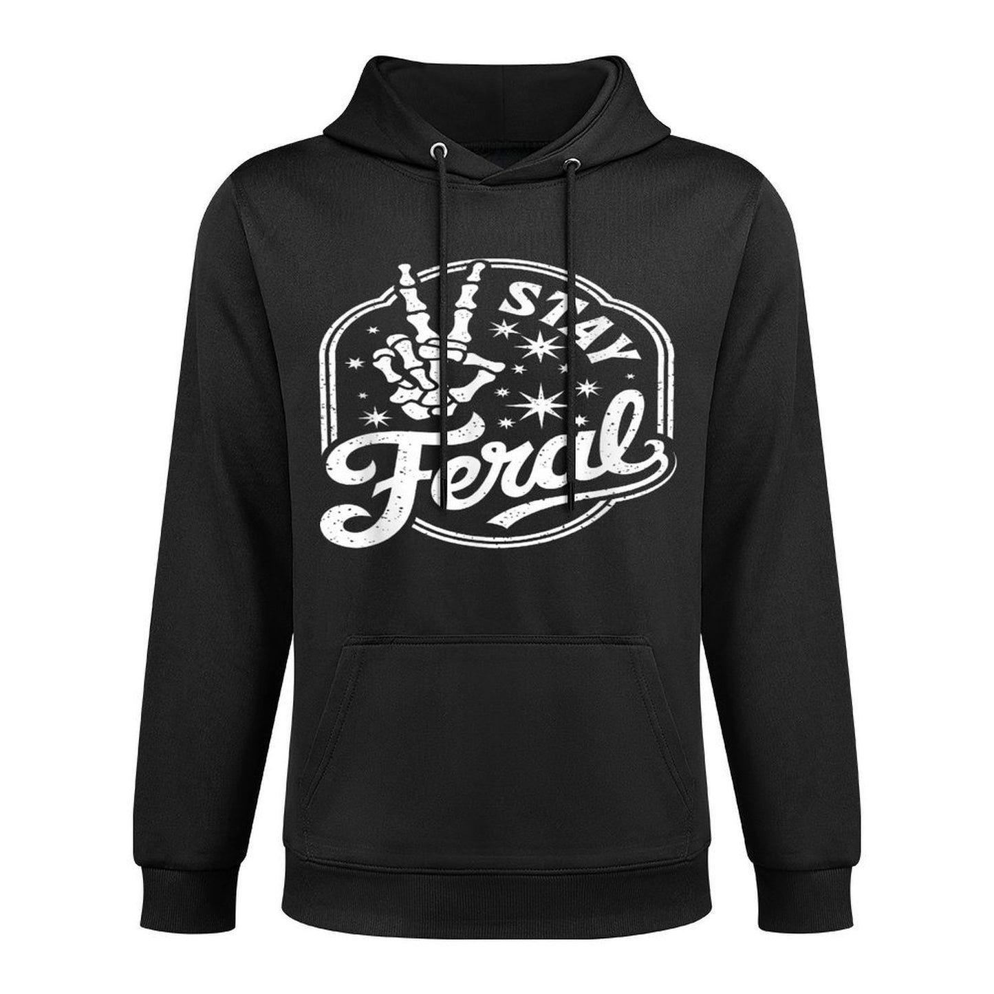 Stay Feral Pilling-Resistant Hoodie