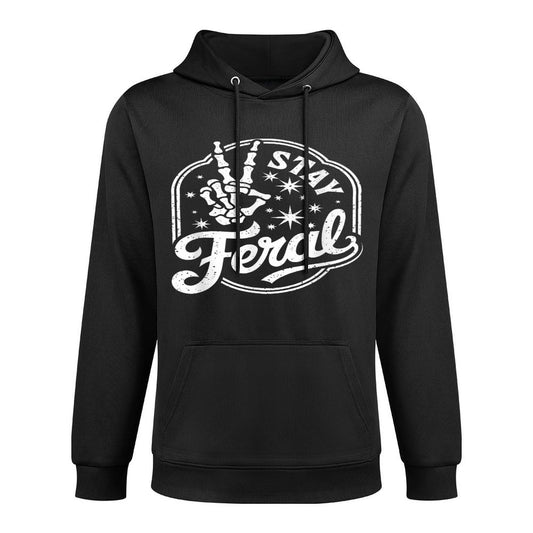 Stay Feral Pilling-Resistant Hoodie