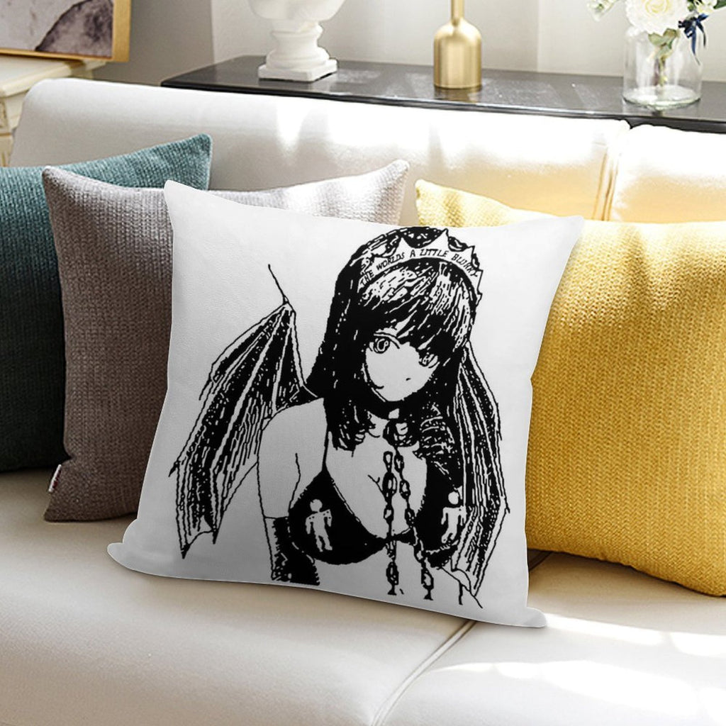 Princess Blurry Soft Warmth Comfort Throw Pillow