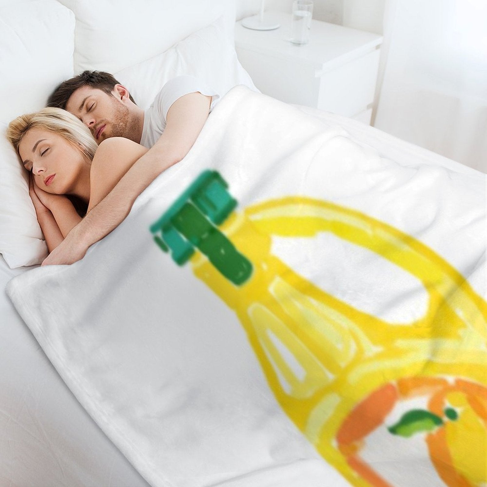 Orange Juice Premium Throw Blanket