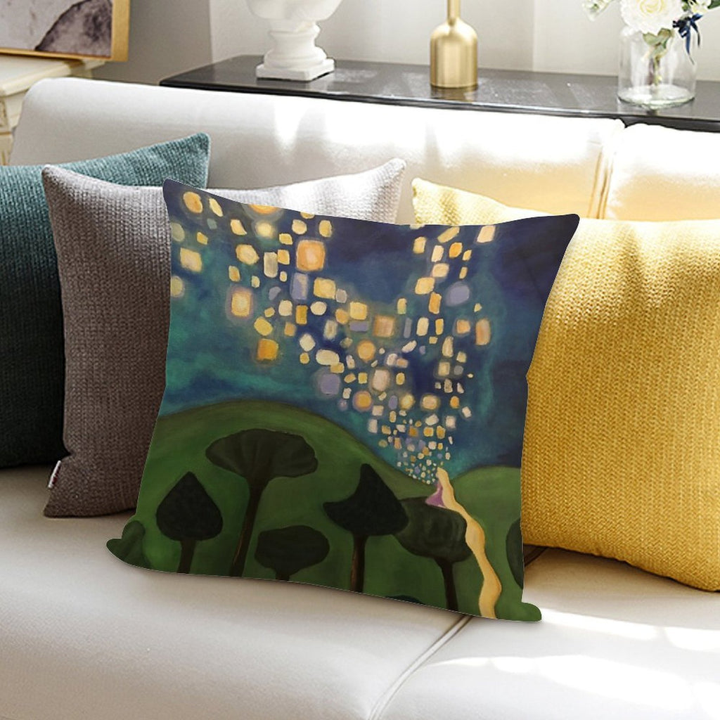 Tangled Floating Lanterns Soft Style Accent Throw Pillow