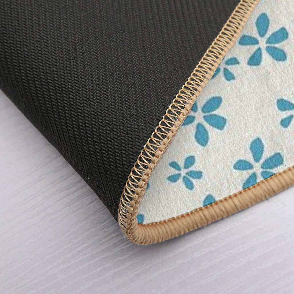 Blossom Scatter - Minimalist Floral Pattern  Repositionable Bath Mat