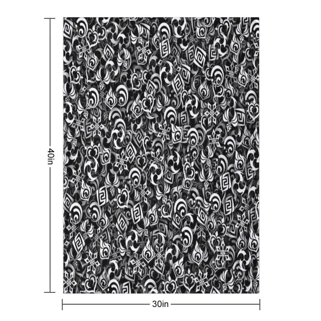 Genshin Impact Elements Versatility Throw Blanket
