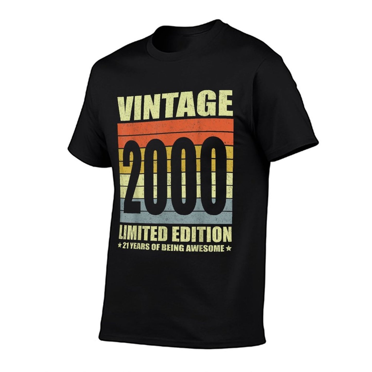 21 Year Old Gifts Vintage 2000 Limited Edition 21st Birthday  Oversized Silhouette T-Shirt