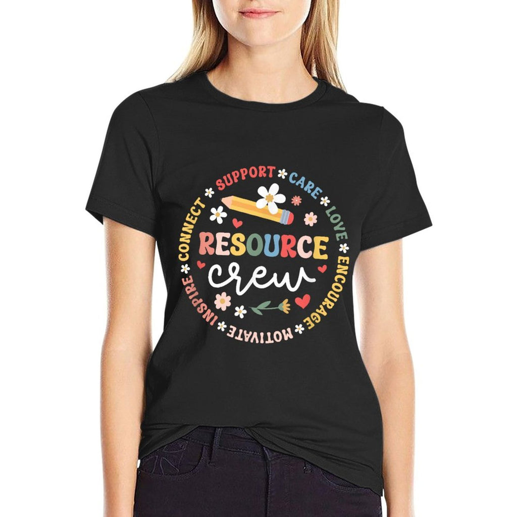 Resource Crew Appreciation Circle Resource Teacher Team  Quick-drying T-Shirt