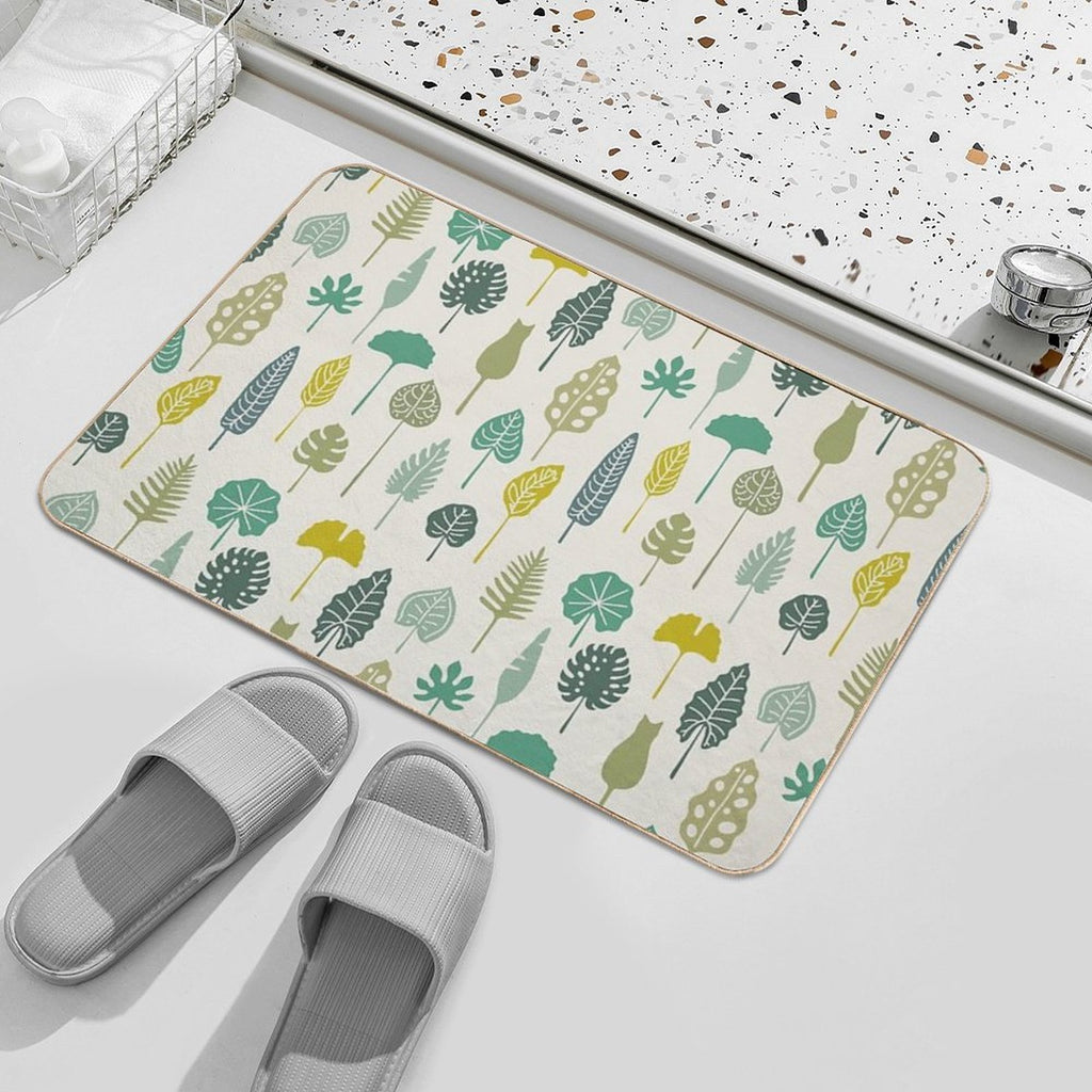 Cat And Plant 49  Eco-Friendly Bath Mat