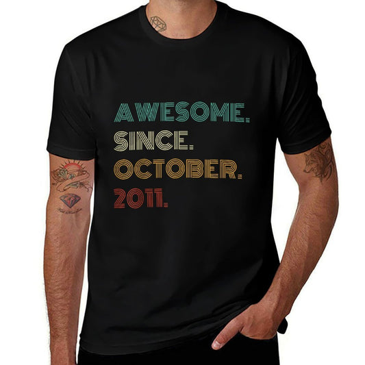 14 Years Old Awesome Since October 2011 14th Birthday  Lightweight T-Shirt