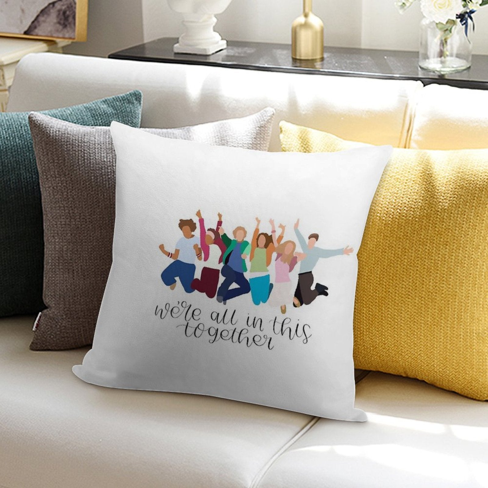 We’re All In This Together High School Musical Soft Multiple Sizes Throw Pillow