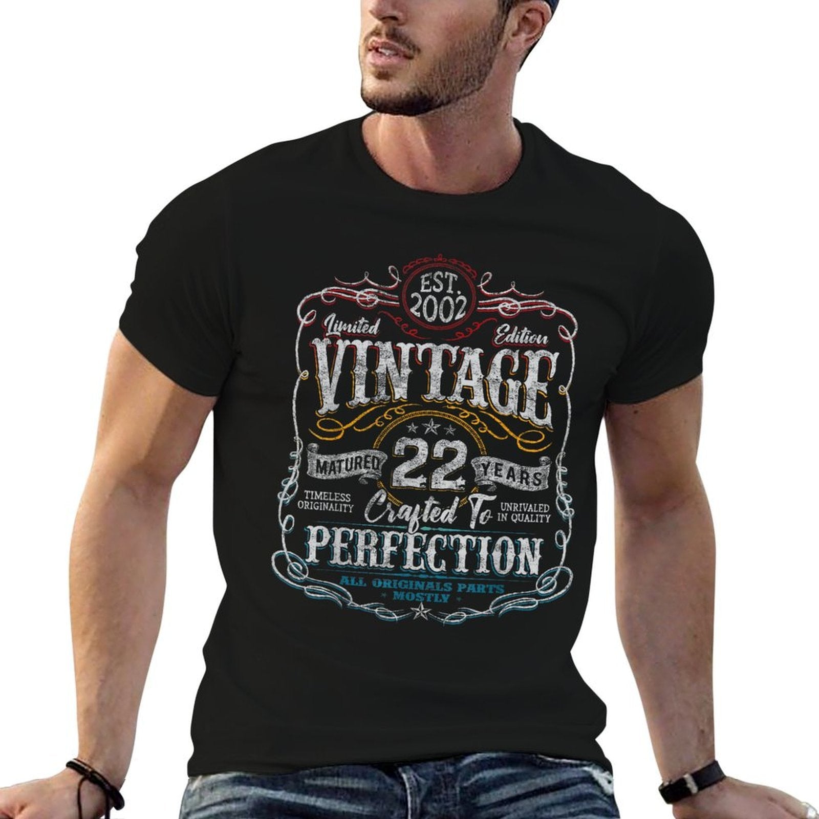 Vintage 2002 Limited Edition 22 Year Old 22nd Birthday  Quick-drying T-Shirt