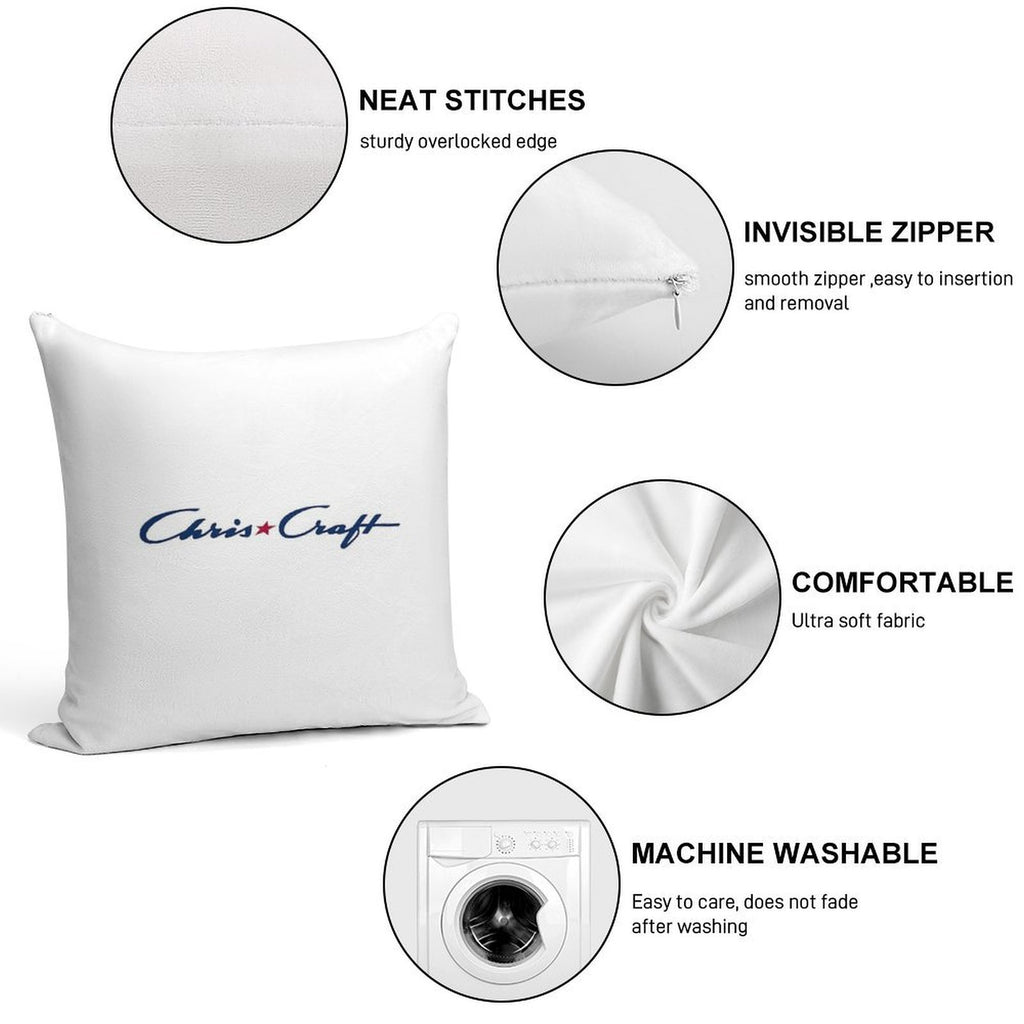 Chris Craft Soft Home Decor Throw Pillow