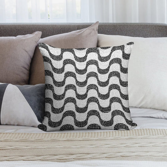 The Magic of Copacabana Sidewalk Theme Soft Gift Ready Throw Pillow