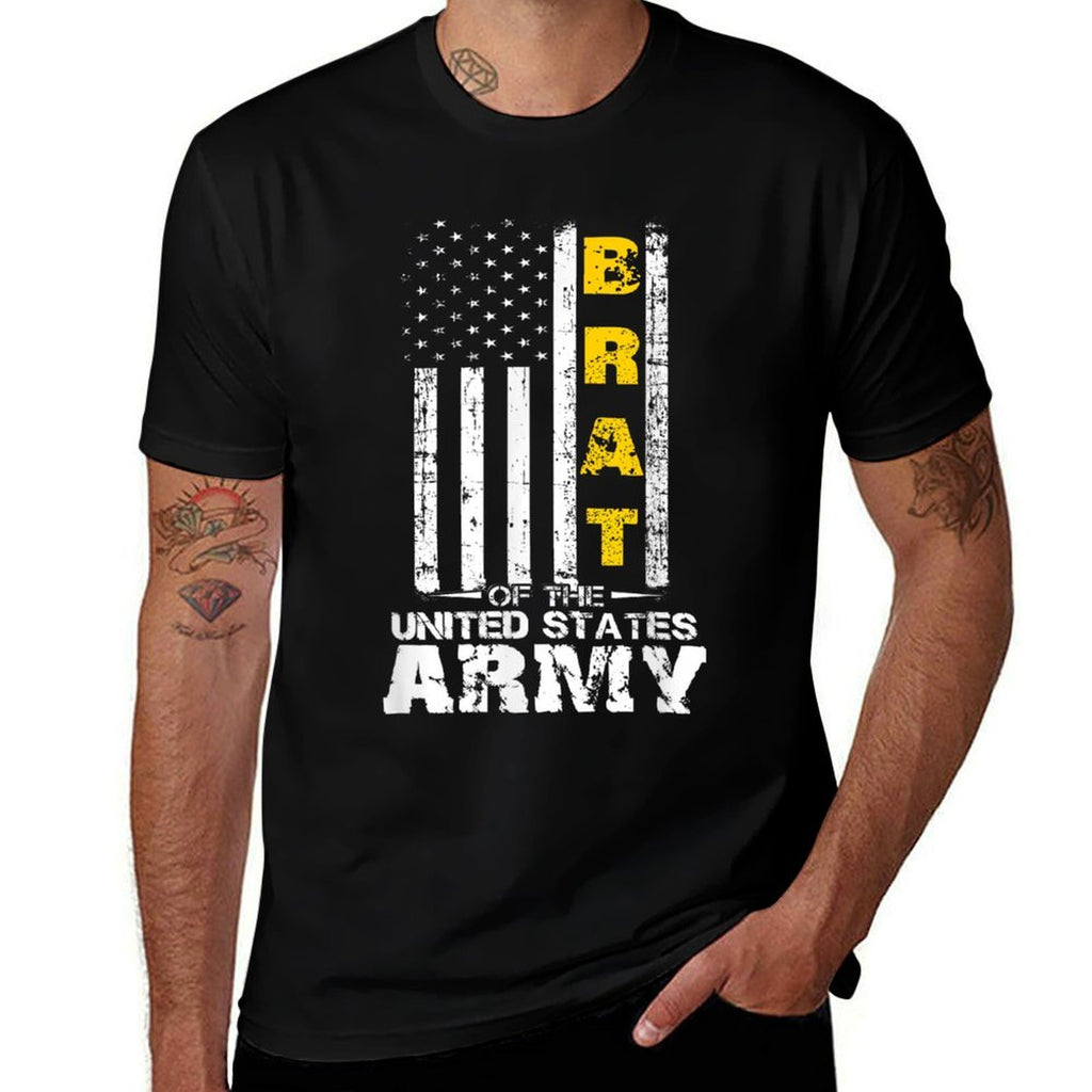 Army Brat, Brat of The US Army, Army Vets Parents Children  Summer-ready Fabric T-Shirt