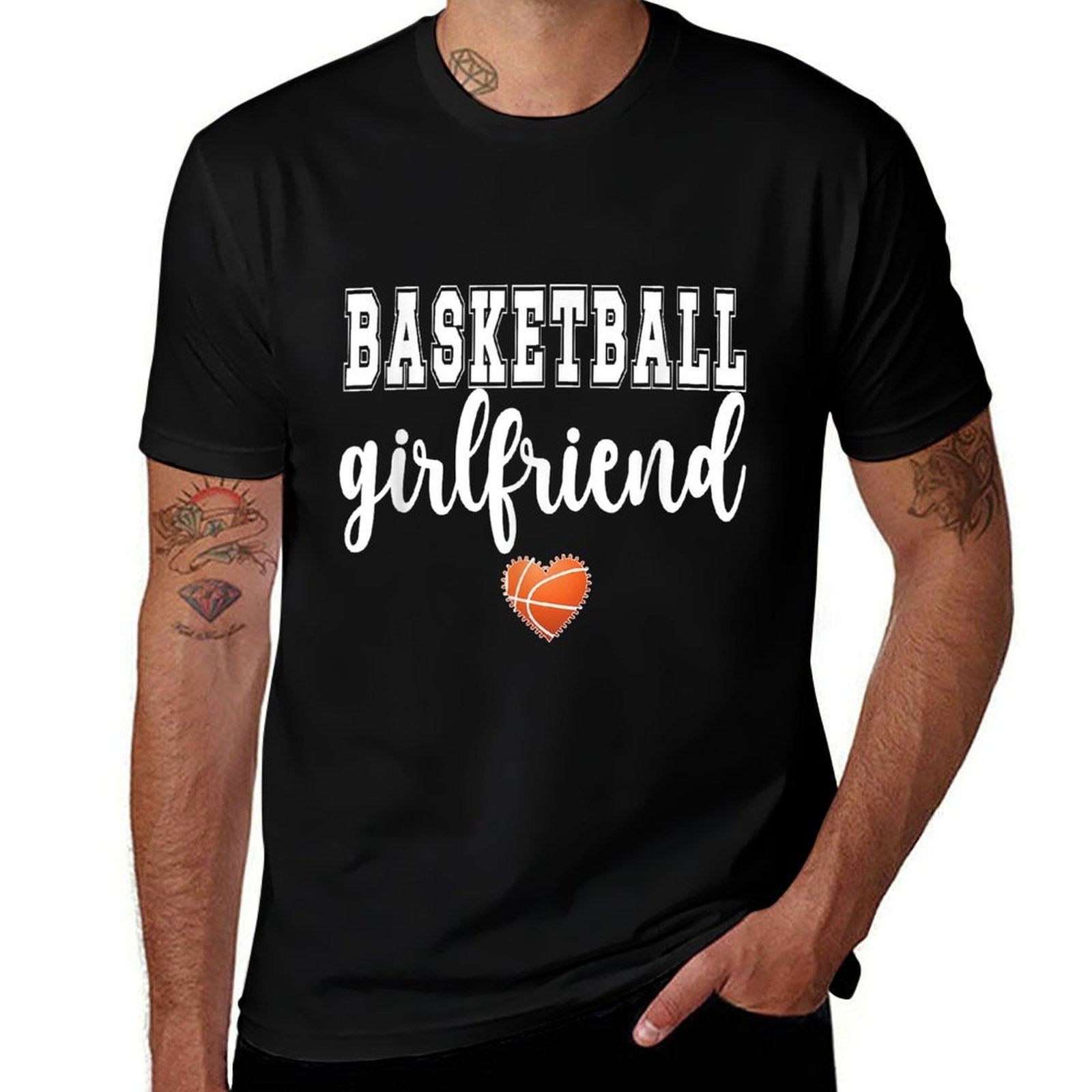 Basketball Girlfriend Of A Basketball Player Girlfriend  Moisture-wicking T-Shirt