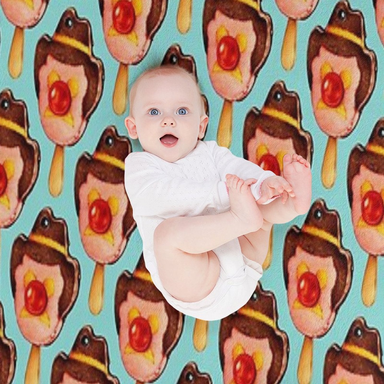 Bubble O' Bill Pattern Easy Care Throw Blanket