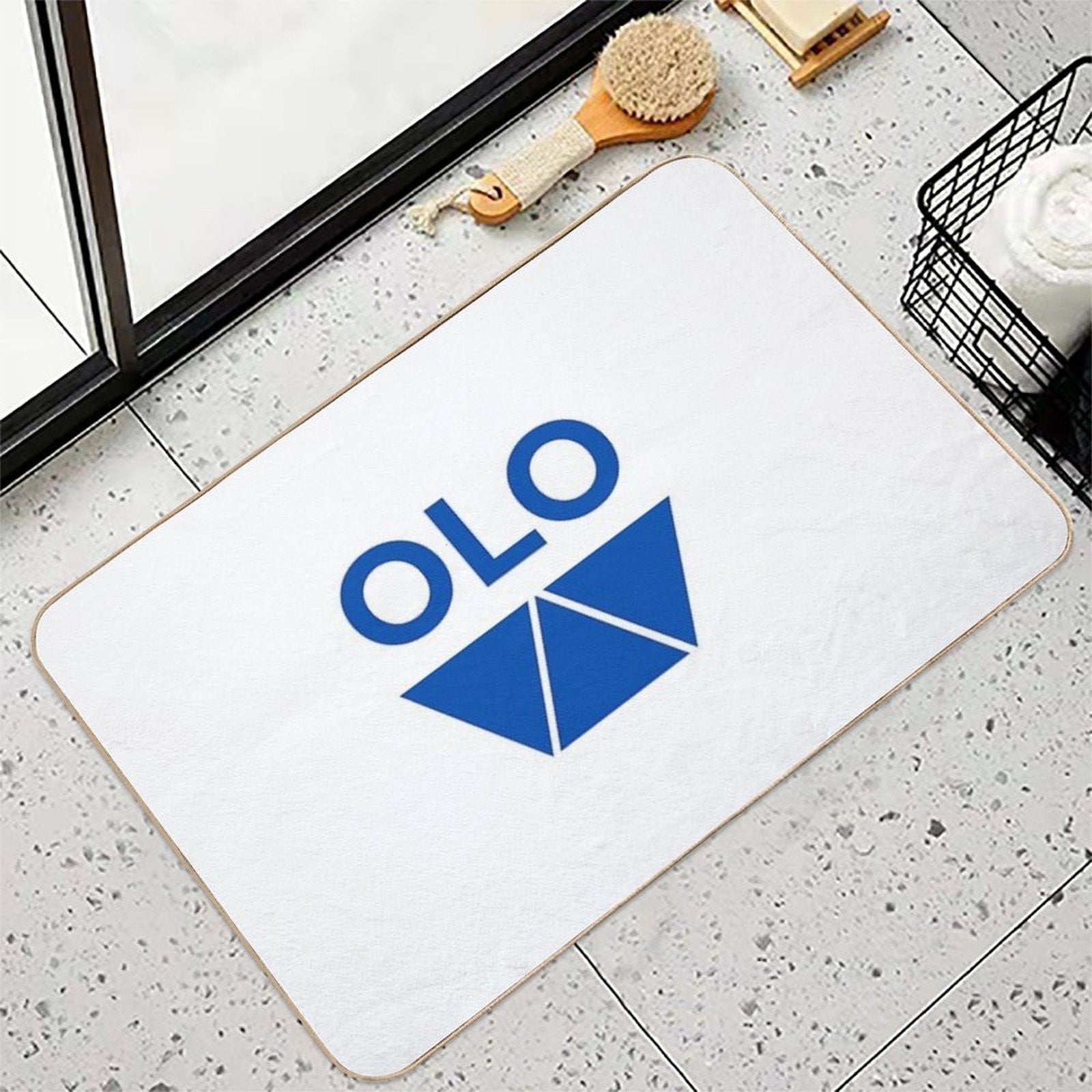 OLO Logo (Blue)  Toxin-Free Bath Mat