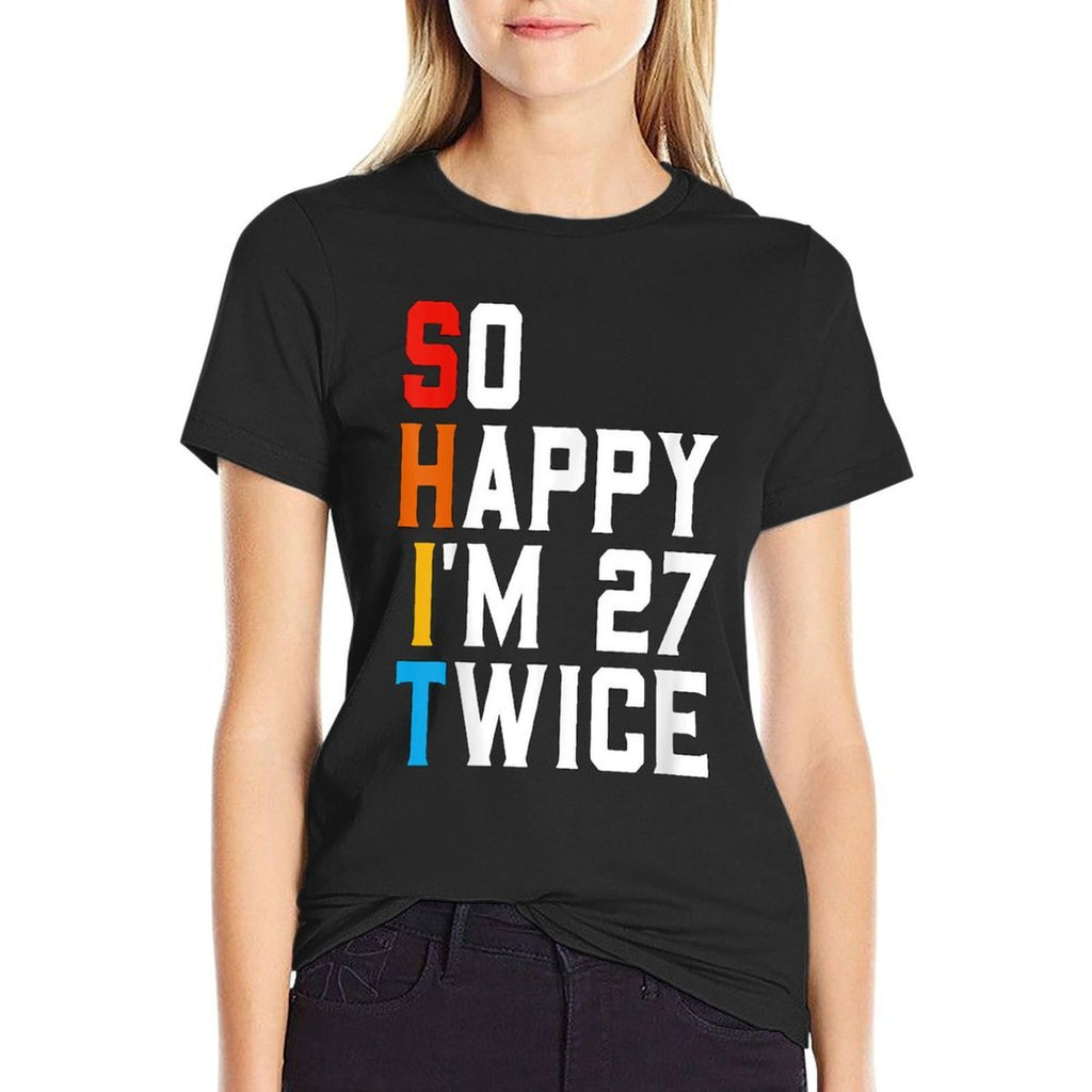Funny 54th Birthday Sarcastic Vintage 54 Years Old Bday  Slim-fit Cut T-Shirt