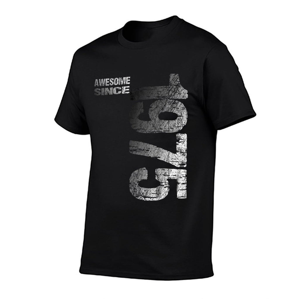 Awesome Since 1975 50th Birthday Born 1975  Cotton T-Shirt