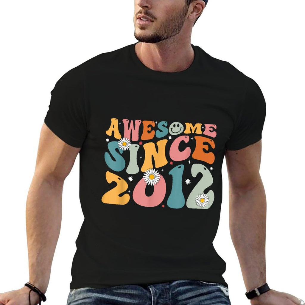 Awesome Since 2012 13th Birthday Retro Gifts Born In 2012  Affordable Price T-Shirt