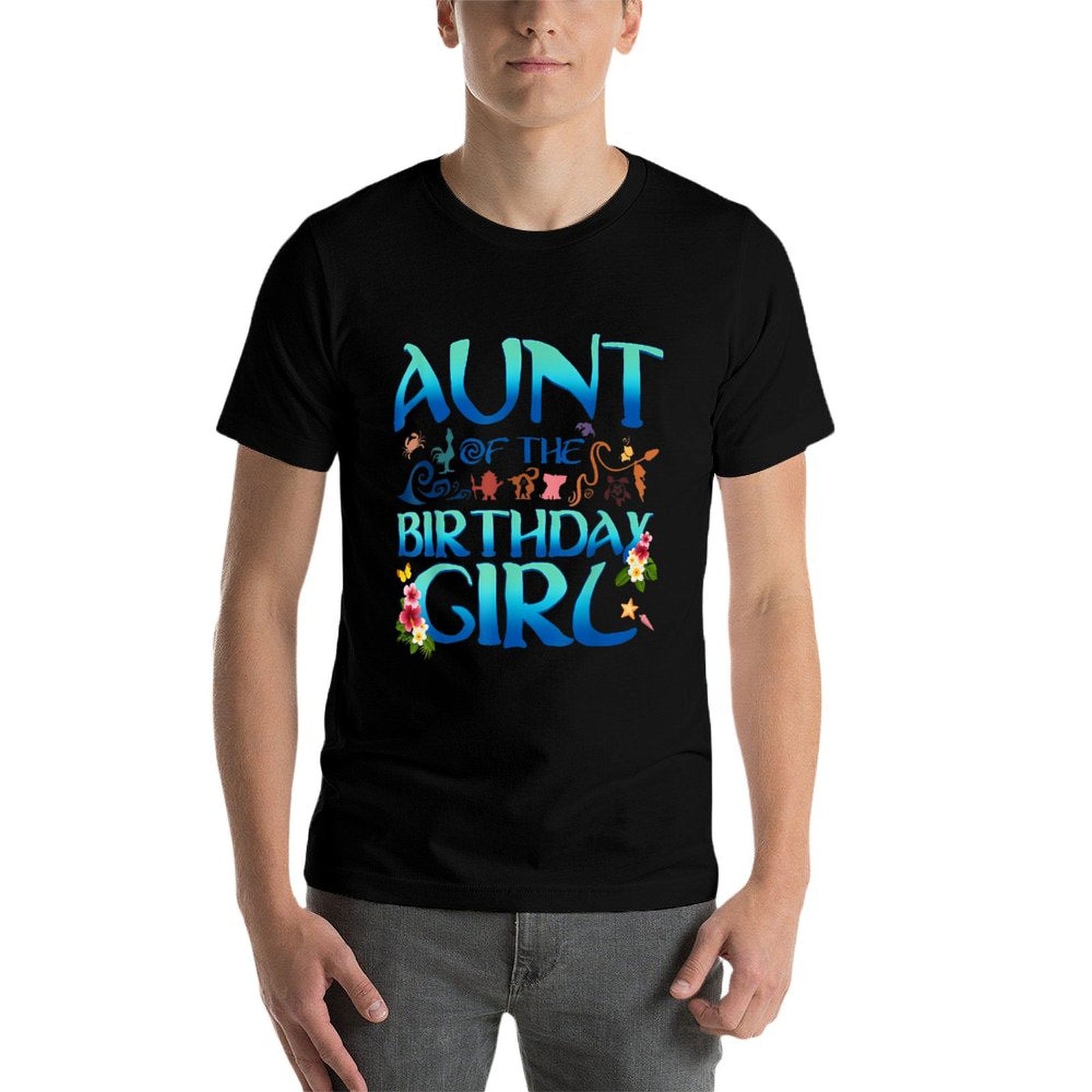 Aunt Of The Birthday Girl Matching Oceania Adventure Family  Versatile T-Shirt
