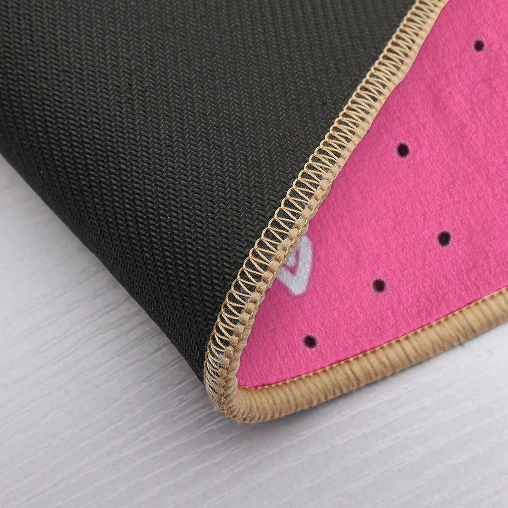 Wild Hearts – Pink Pattern Art Print  Multi-Purpose Bath Mat