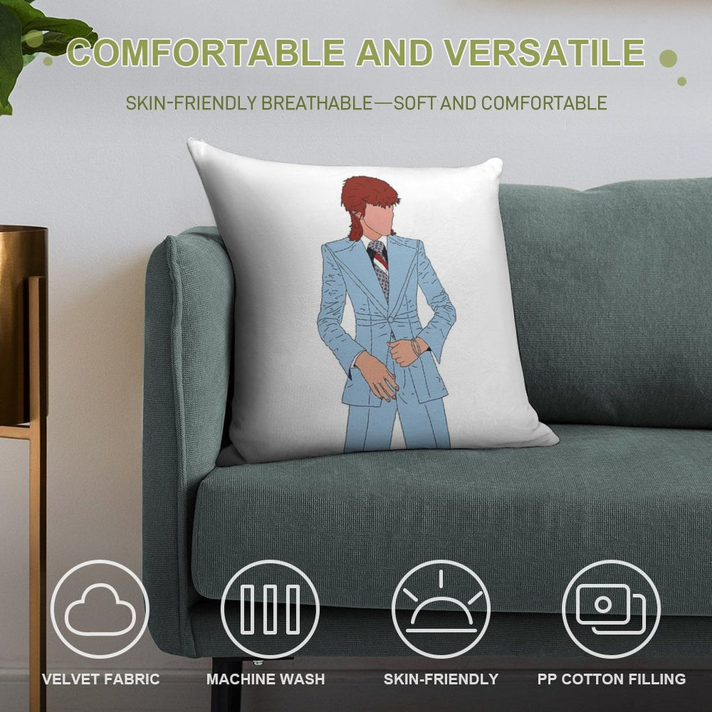 Bowie Soft Anti-Pilling Throw Pillow