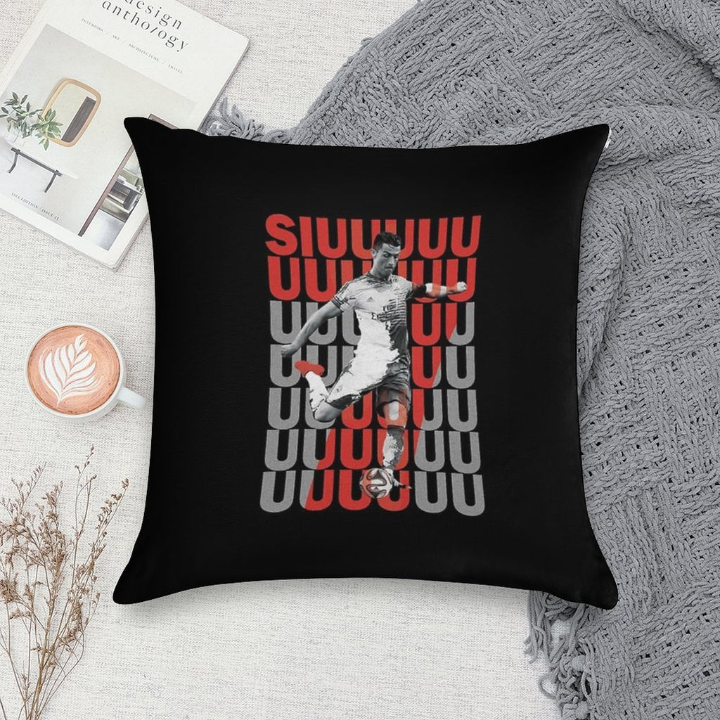 Siuuuuuu Cristiano Ronaldo Soft Anti-Pilling Throw Pillow
