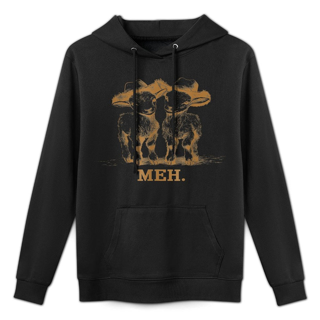 Meh Goat Meme Farm Animal Funny Farmer Animals Lover Layering Staple Hoodie