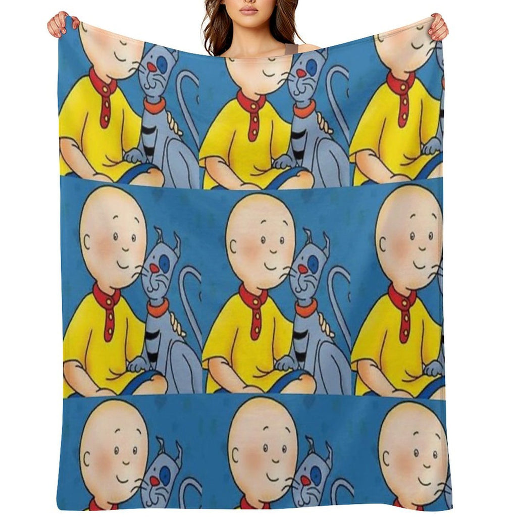 Caillou D Machine-washable Throw Blanket
