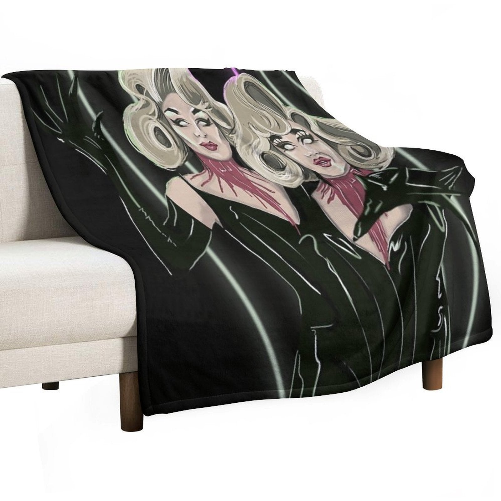 Meet Our Monsters! Boulet Brothers Season 3 Machine-washable Throw Blanket