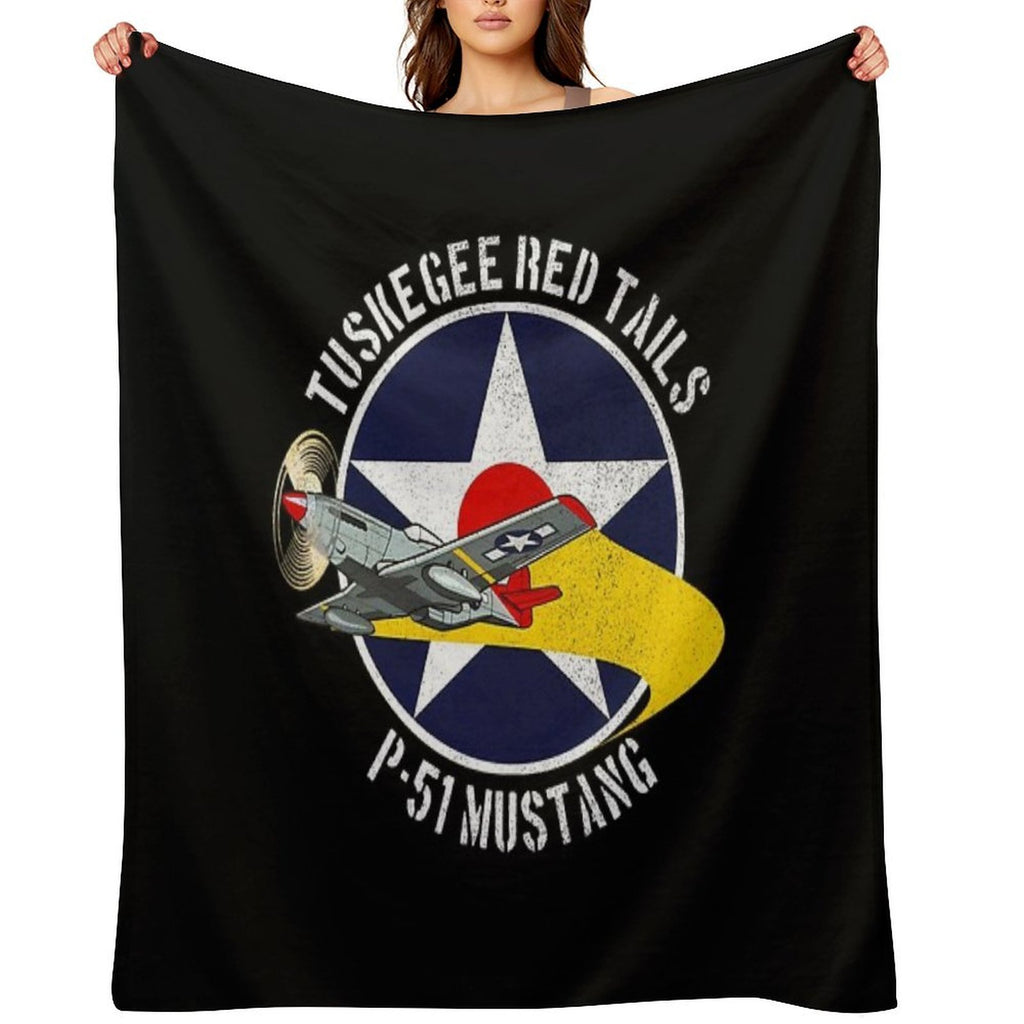 Tuskegee Red Tails - Tuskegee Airmen Durable Throw Blanket