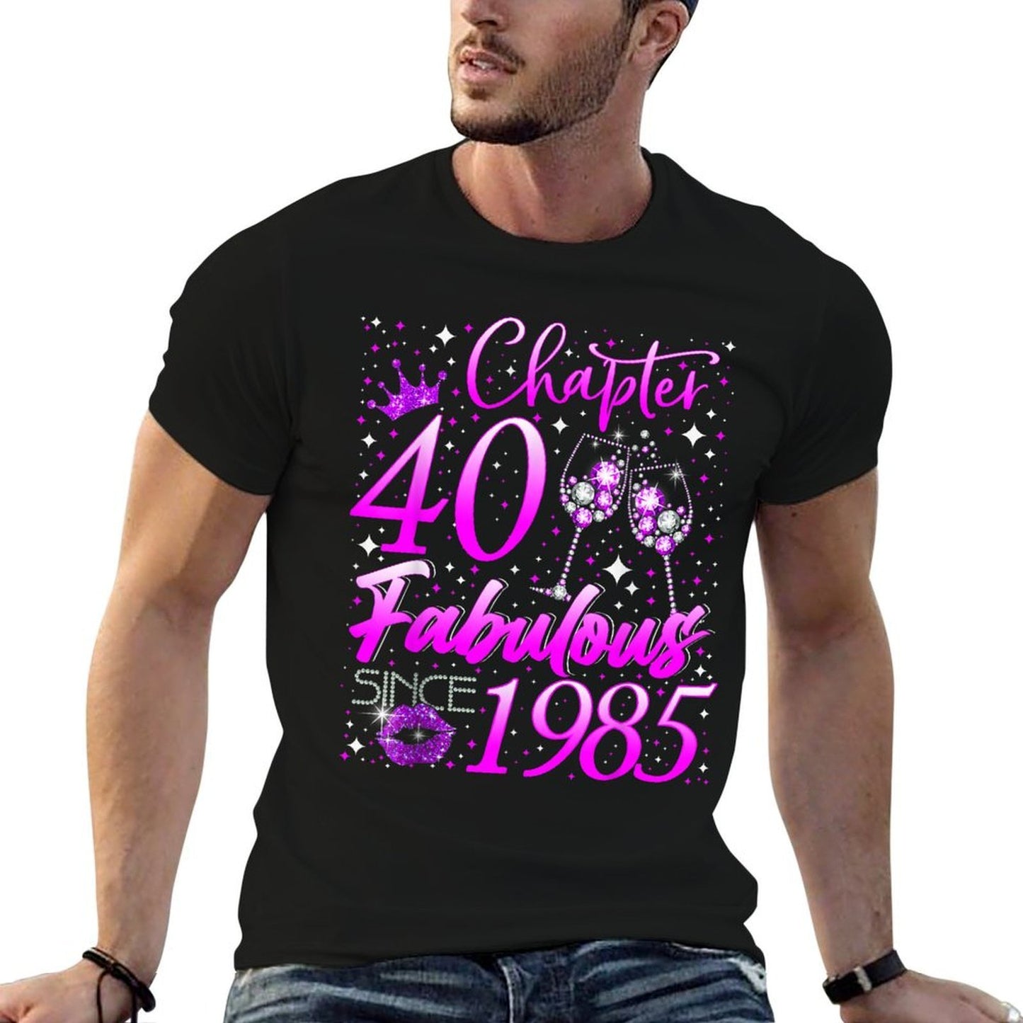 Womens Chapter 40 Fabulous Vintage Since 1985 40th Birthday  Tagless Design T-Shirt