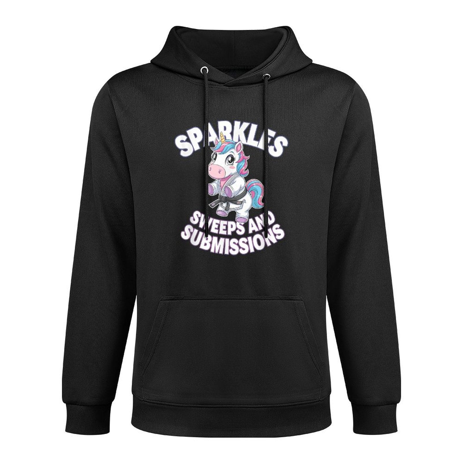 Jiu Jitsu And Unicorn - Cute BJJ Grappling Pilling-Resistant Hoodie
