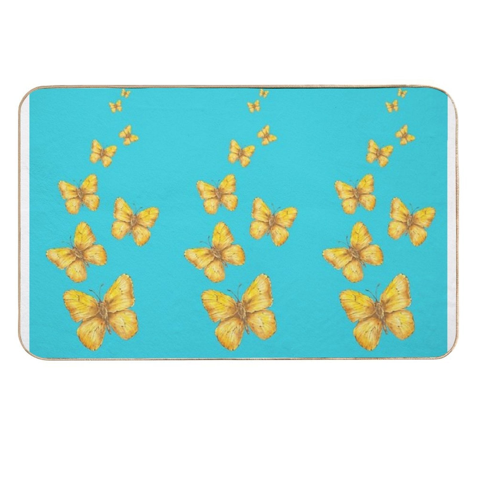 Yellow Whispers  Odorless Bath Mat