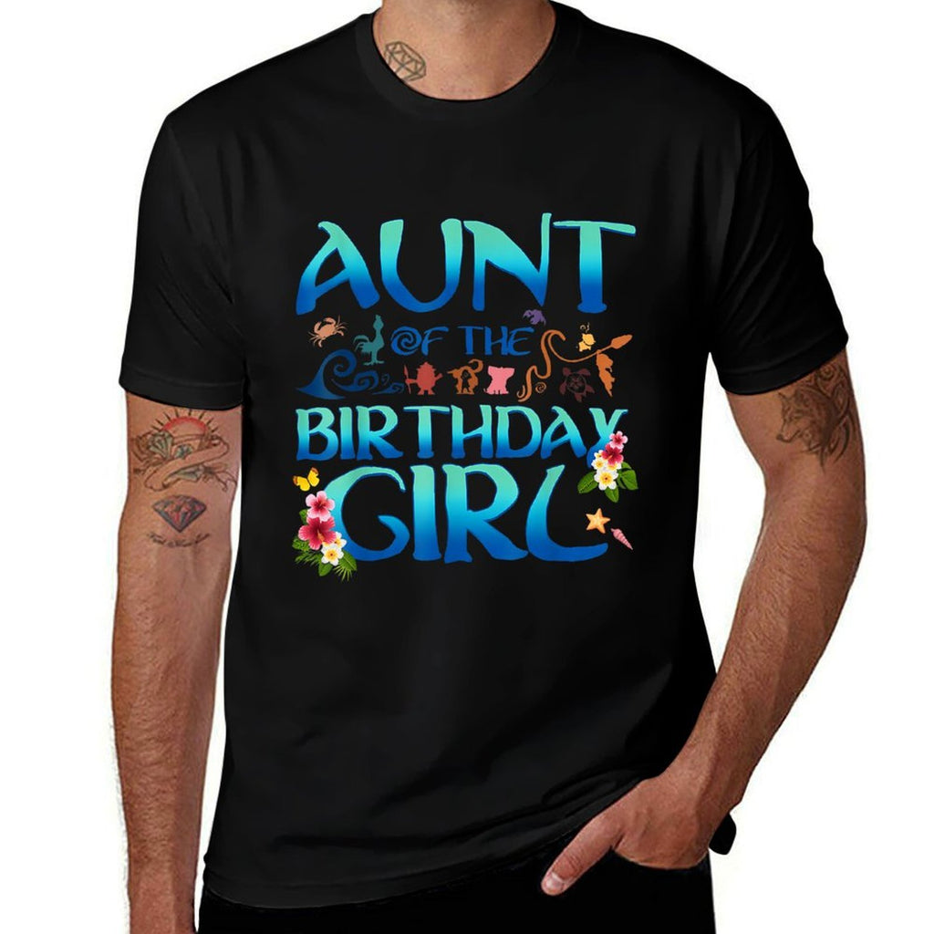Aunt Of The Birthday Girl Matching Oceania Adventure Family  Versatile T-Shirt