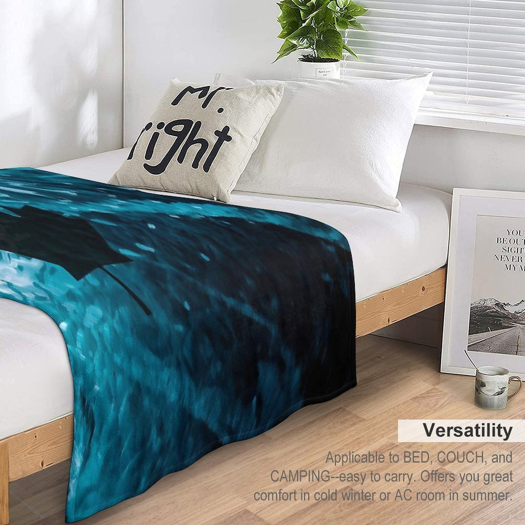 Dark Ice Machine-washable Throw Blanket