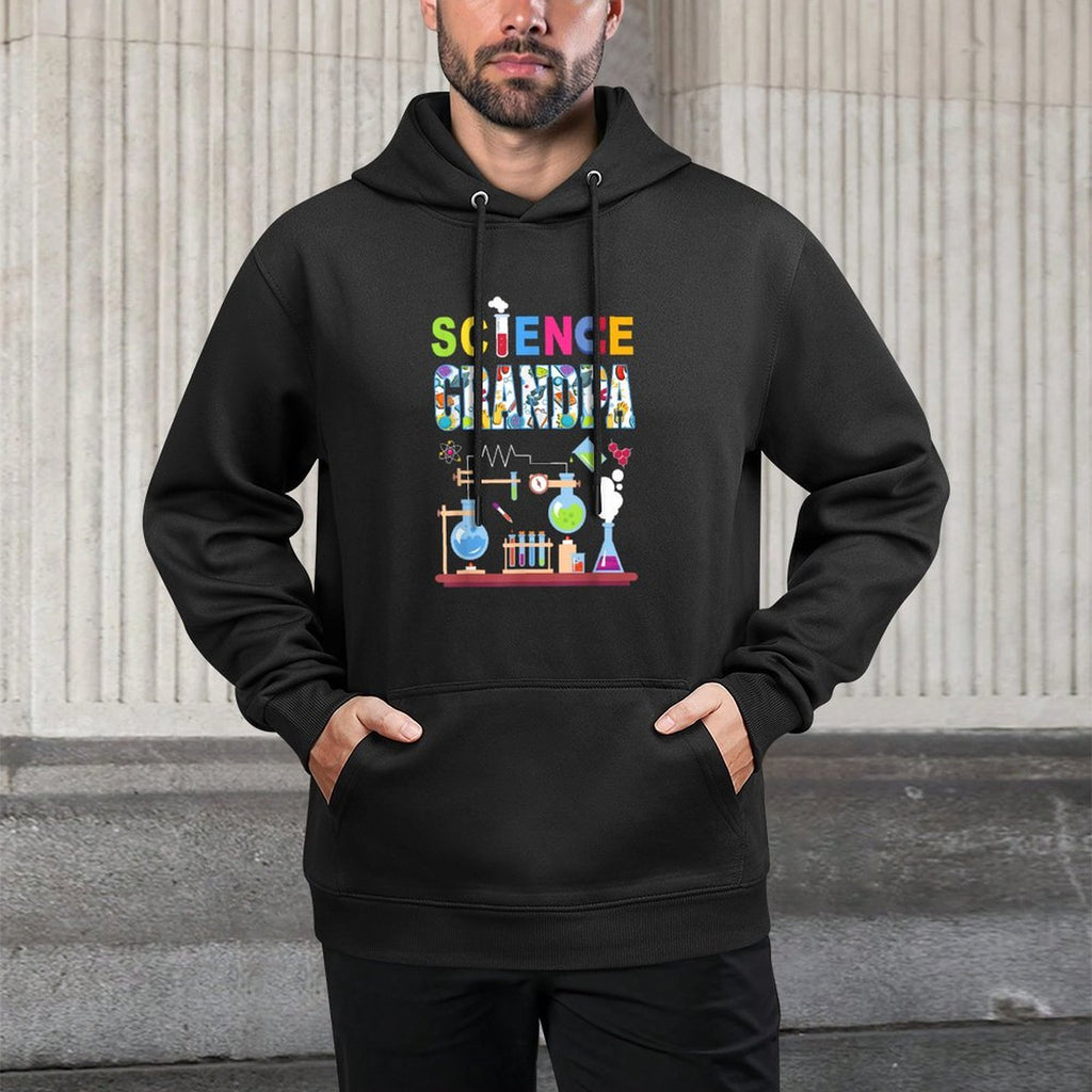Science Grandpa Family Science Birthday Party Matching Customizable Surface Hoodie