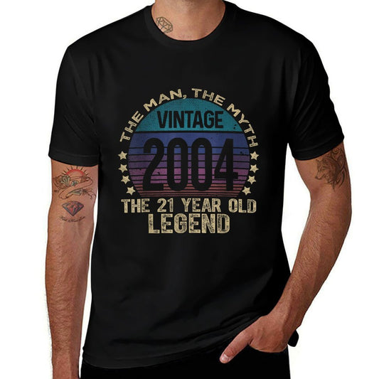 21 Year Old Gifts Vintage 2004 Limited Edition 21st Birthday  Quick-drying T-Shirt